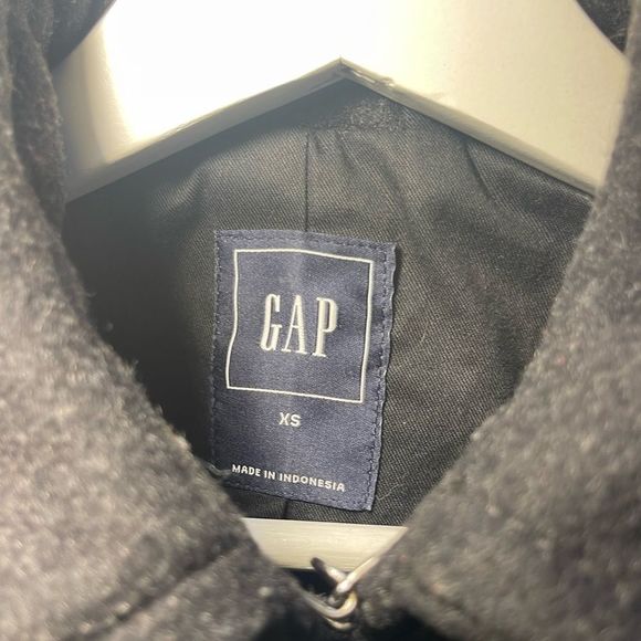 Gap Cotton Mix Coat Women’s XS in Black - Picture 15 of 15